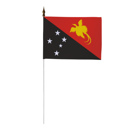 Drapeau de table Papouasie - Nouvelle Guinée 10 x 15 cm