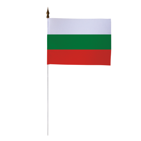 Drapeau de table Bulgarie 10 x 15 cm - A l'unité