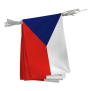 Guirlande Tchéquie 10 x 15 cm - A l'unité