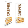 Roll-up Kakemono 200 x 85 cm - Modèle Crêpes