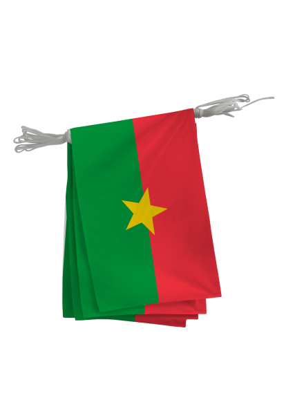 Guirlande Burkina Faso 10 x 15 cm - A l'unité