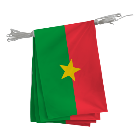 Guirlande Burkina Faso 10 x 15 cm - A l'unité
