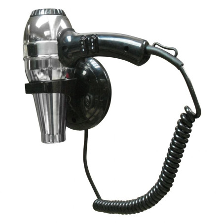 Sèche-cheveux avec support mural - ABS chromé