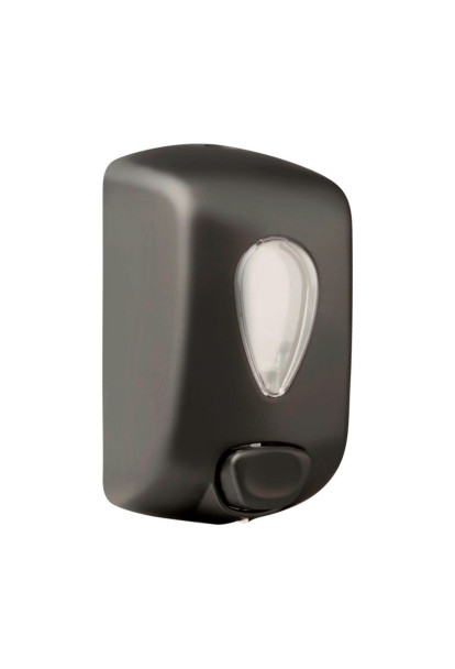 Distributeur de savon liquide et gel hydroalcoolique manuel - ABS noir