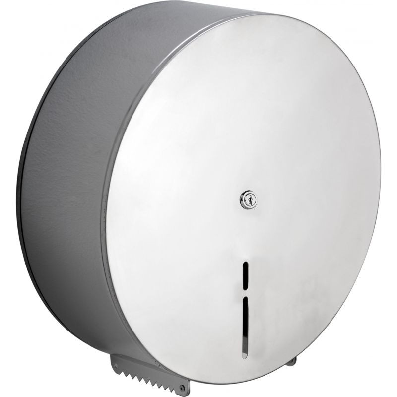 Distributeur de papier hygiénique - Jumbo 180 mètres - Acier brillant