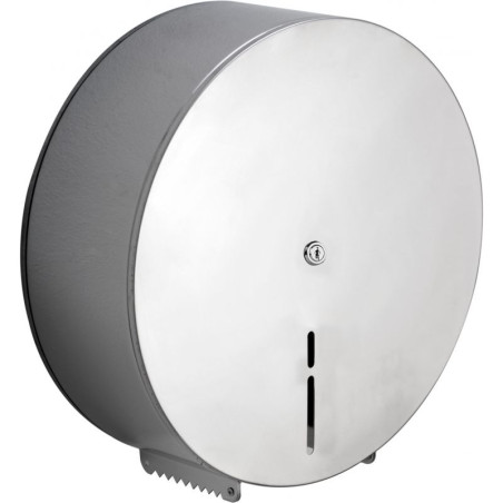 Distributeur de papier hygiénique - Jumbo 180 mètres - Acier brillant