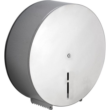 Distributeur de papier hygiénique - Jumbo 380 mètres - Acier blanc