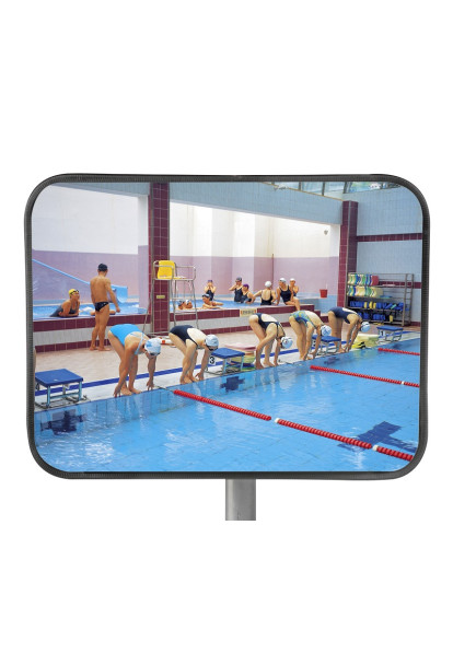 Miroir de surveillance en inox diamètre 600 mm