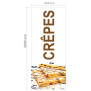 Roll-up Kakemono 200 x 85 cm - Modèle Crêpes