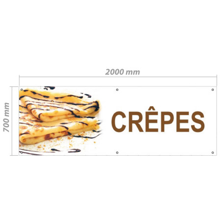 Bâche en PVC - Modèle Crêpes
