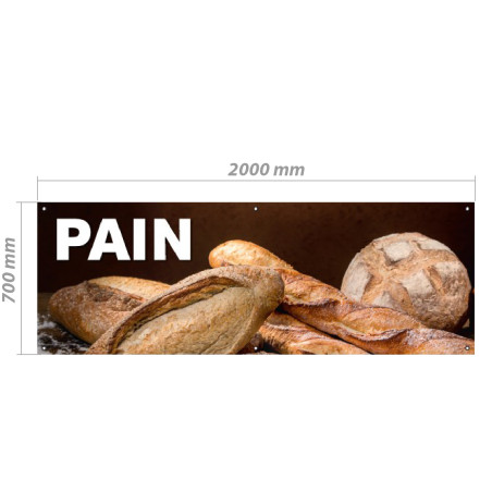 Bâche en PVC - Modèle Pain