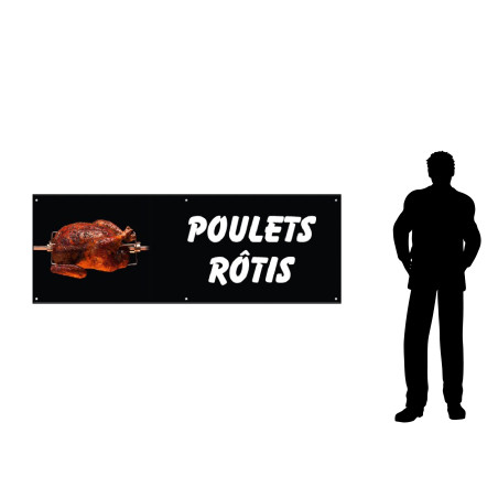Bâche en PVC - Modèle Poulets Rotis