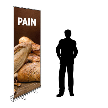 Roll-up Kakemono 200 x 85 cm - Modèle Pain
