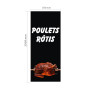 Roll-up Kakemono 200 x 85 cm - Modèle Poulets Rotis