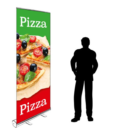 Roll-up Kakemono 200 x 85 cm - Modèle Pizza