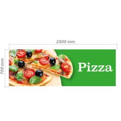 Bâche en PVC - Modèle Pizza