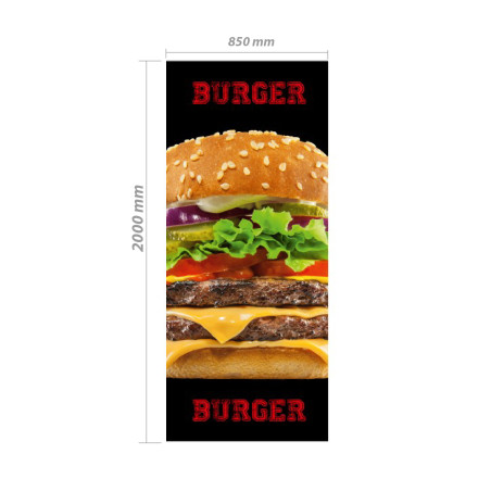 Roll-up Kakemono 200 x 85 cm - Modèle Burger