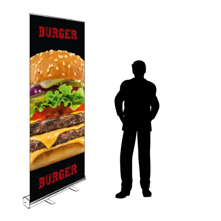 Roll-up Kakemono 200 x 85 cm - Modèle Burger