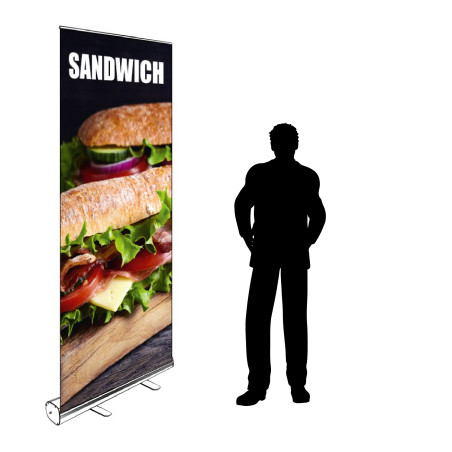 Roll-up Kakemono 200 x 85 cm - Modèle Sandwich