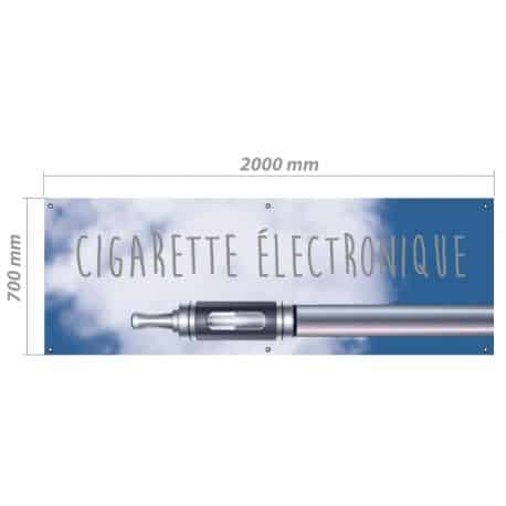 Bâche en PVC - Modèle Cigarette électronique