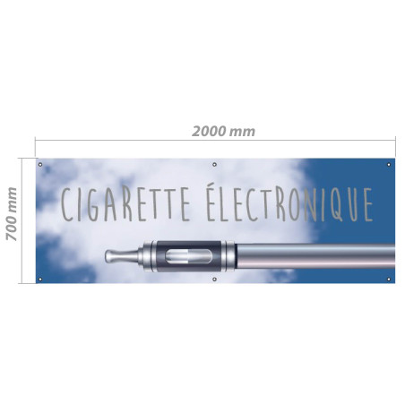 Bâche en PVC - Modèle Cigarette électronique
