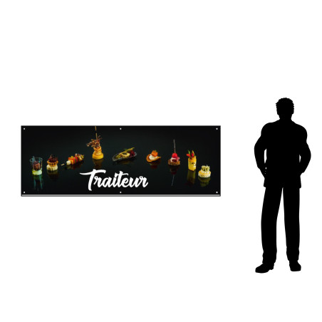 Bâche en PVC - Modèle Traiteur