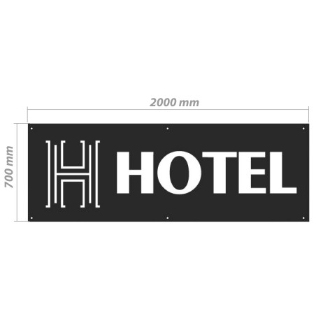 Bâche en PVC - Modèle Hôtel