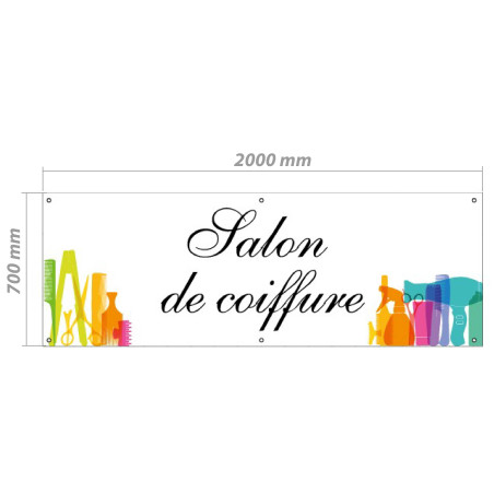 Bâche en PVC - Modèle Salon de Coiffure