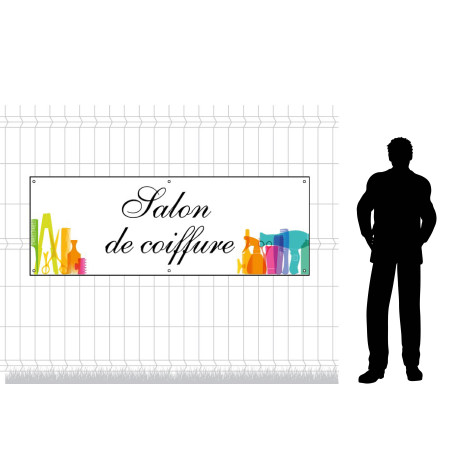 Bâche en PVC - Modèle Salon de Coiffure
