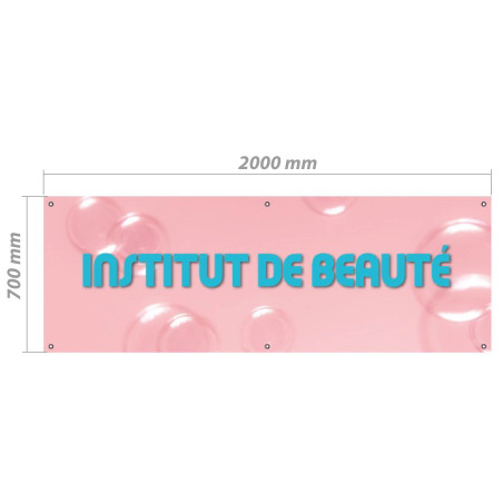 Bâche en PVC - Modèle Institut de Beauté