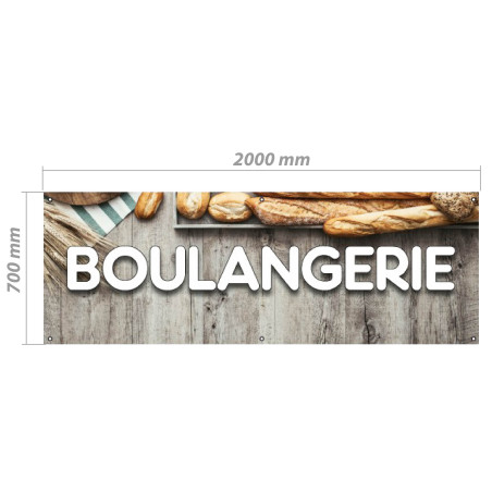 Bâche en PVC - Modèle Boulangerie