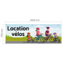 Bâche en PVC - Modèle Location Vélos