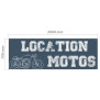 Bâche en PVC - Modèle Location Motos