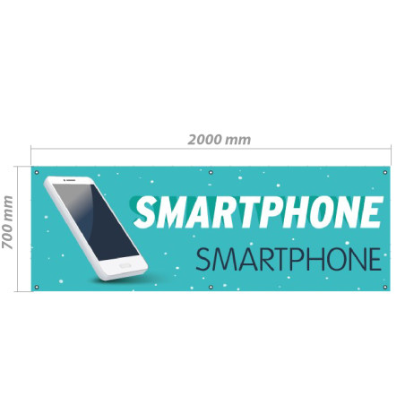 Bâche en PVC - Modèle Smartphone