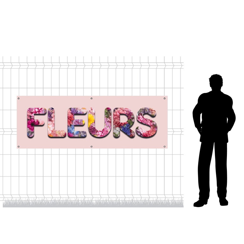 Bâche en PVC - Modèle Fleurs