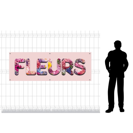 Bâche en PVC - Modèle Fleurs