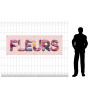 Bâche en PVC - Modèle Fleurs