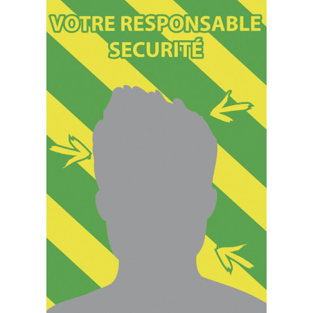 Miroir de sécurité personnalisable - V2 vert jaune