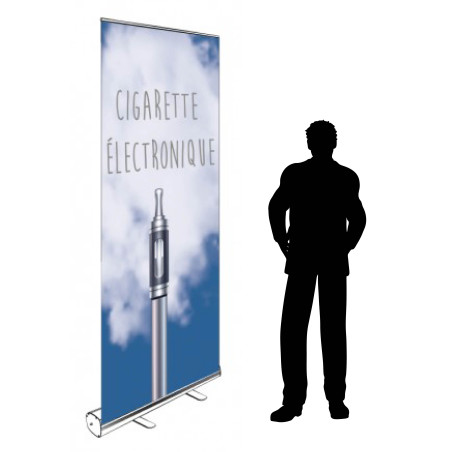Roll-up Kakemono 200 x 85 cm - Modèle Cigarette électronique