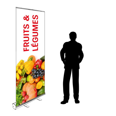 Roll-up Kakemono 200 x 85 cm - Modèle Fruits et Légumes