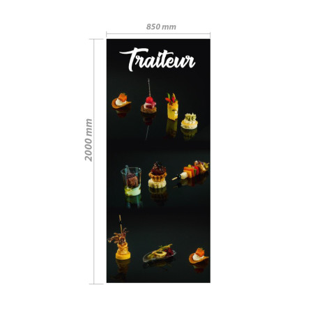 Roll-up Kakemono 200 x 85 cm - Modèle Traiteur