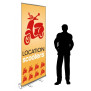 Roll-up Kakemono 200 x 85 cm - Modèle Location Scooters