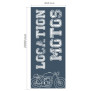 Roll-up Kakemono 200 x 85 cm - Modèle Location Motos