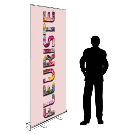 Roll-up Kakemono 200 x 85 cm - Modèle Fleuriste