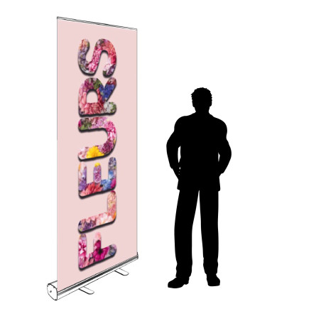 Roll-up Kakemono 200 x 85 cm - Modèle Fleurs