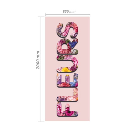Roll-up Kakemono 200 x 85 cm - Modèle Fleurs