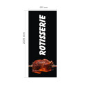Roll-up Kakemono 200 x 85 cm - Modèle Rôtisserie