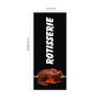 Roll-up Kakemono 200 x 85 cm - Modèle Rôtisserie