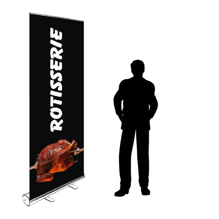 Roll-up Kakemono 200 x 85 cm - Modèle Rôtisserie