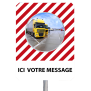 Miroir à message de sécurité "STOP"